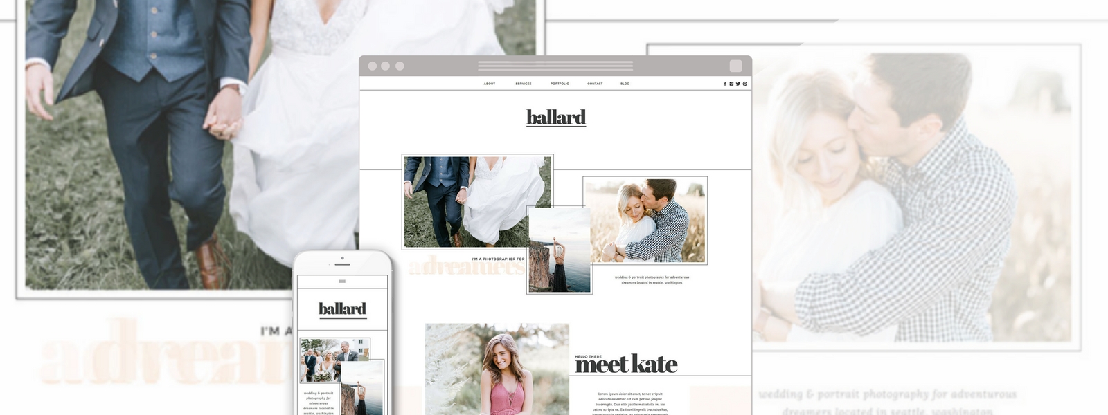 Website design blog header ballard