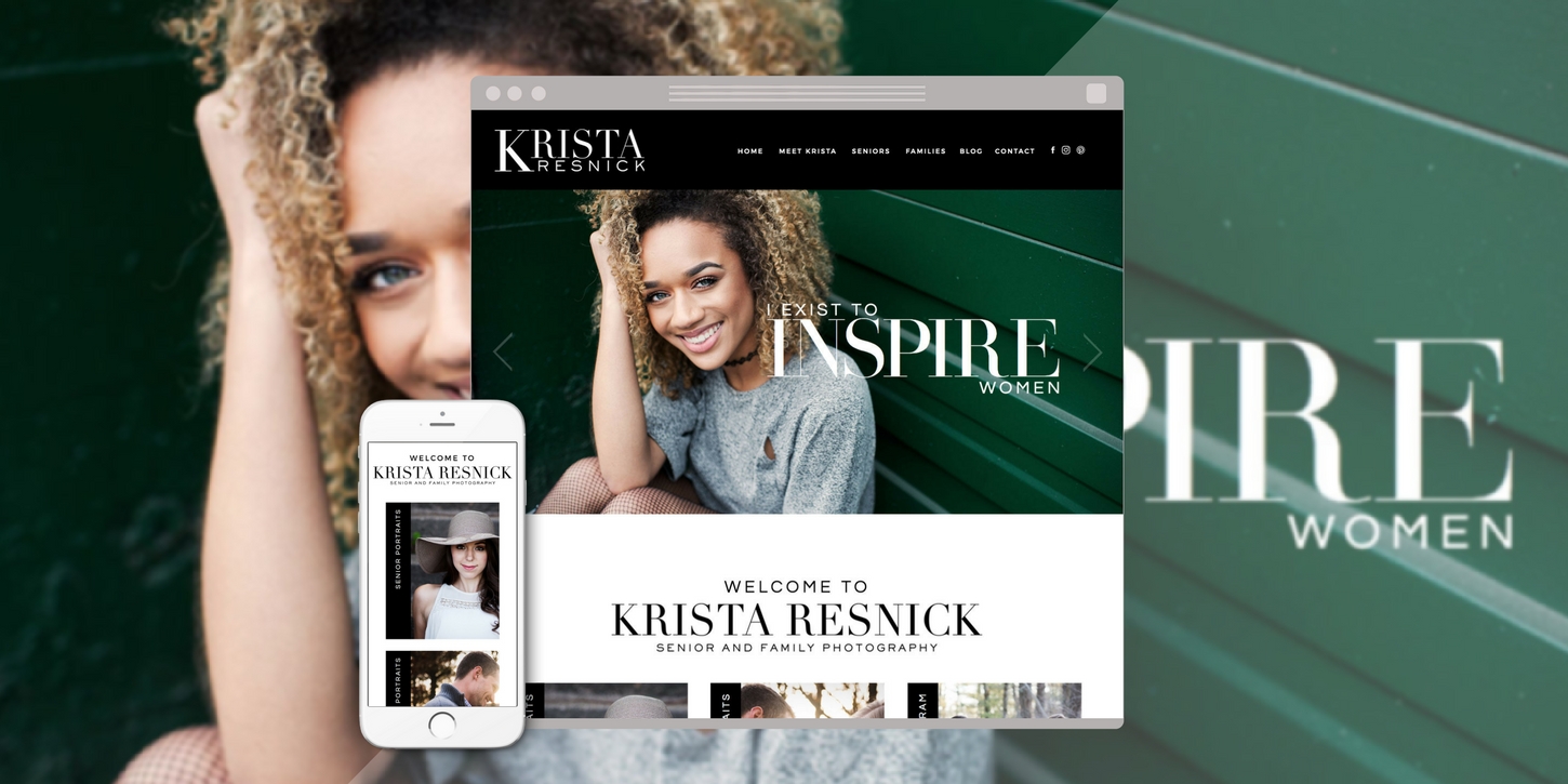 Website design blog header kristaresnick