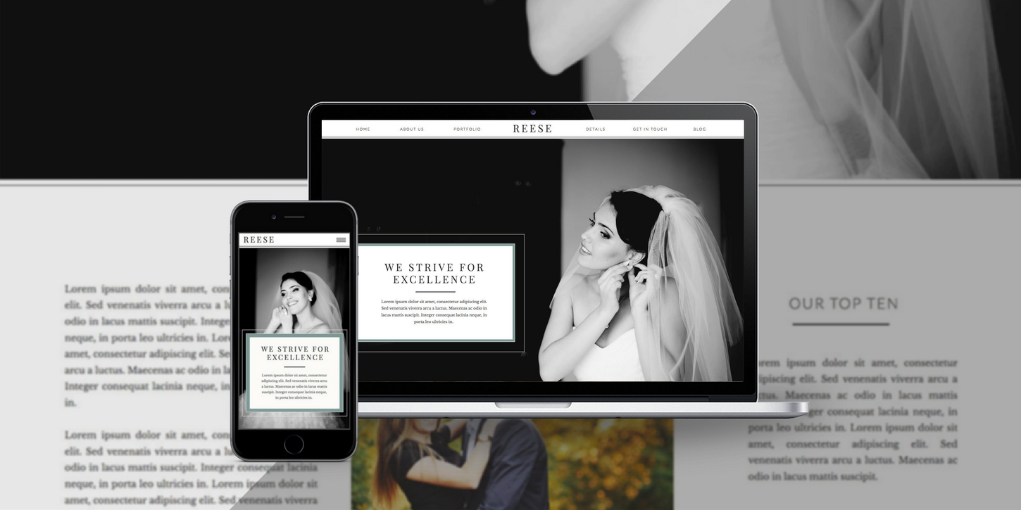 Website design blog header reece