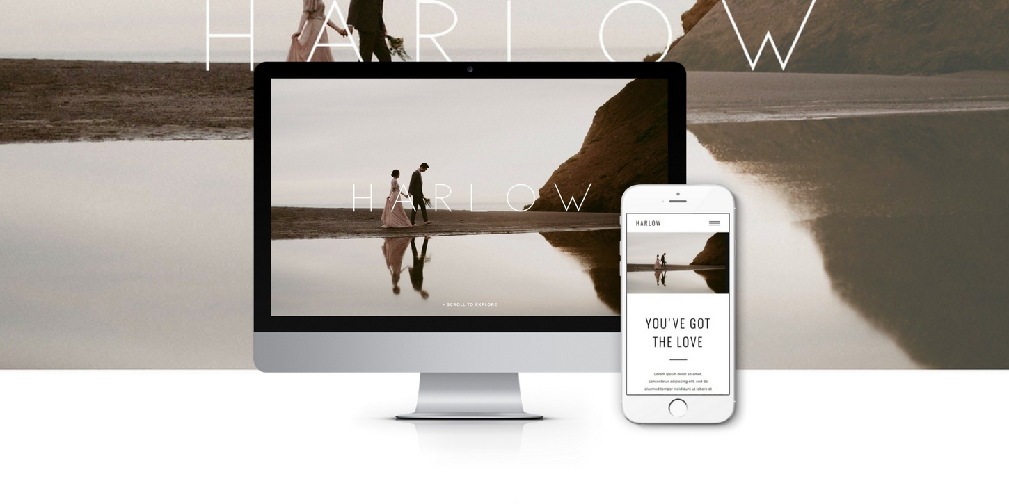 Website design blog header harlow