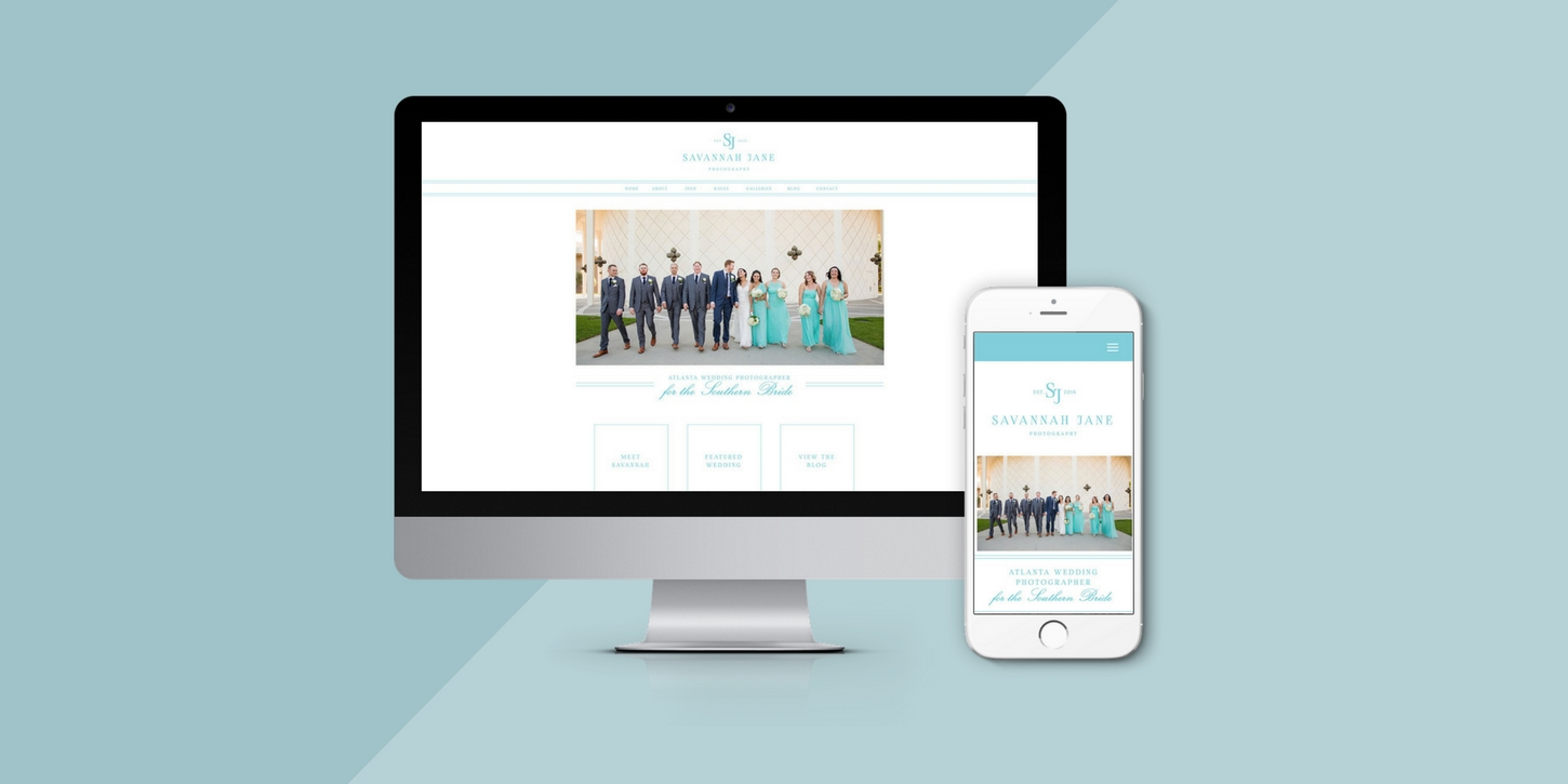 Website design blog header savannahjane