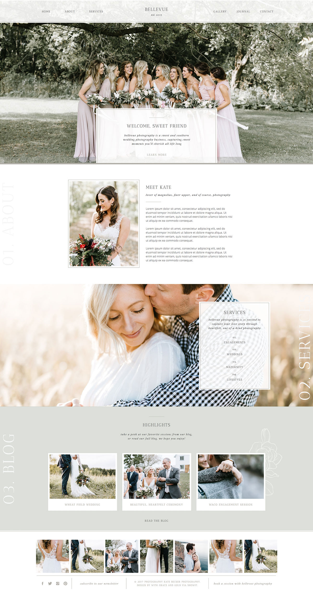 photography website - Showit