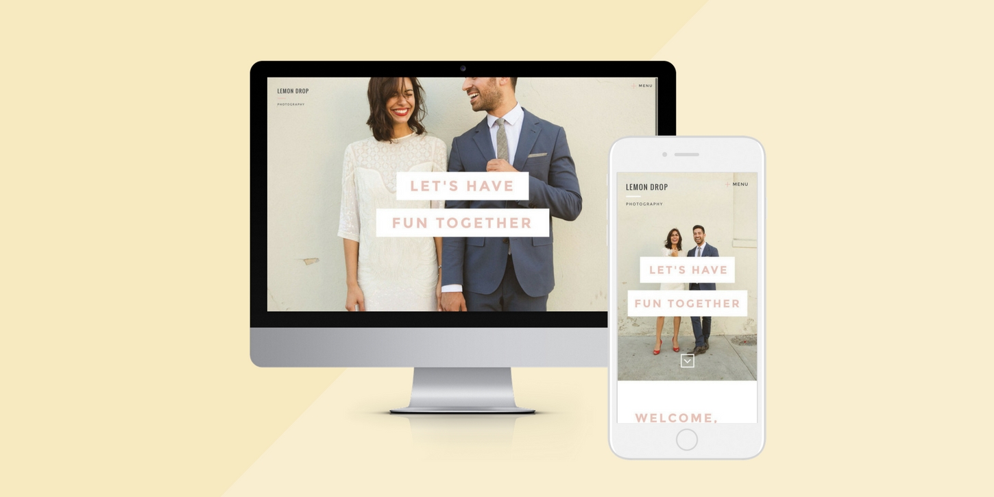 Website design blog header lemon drop