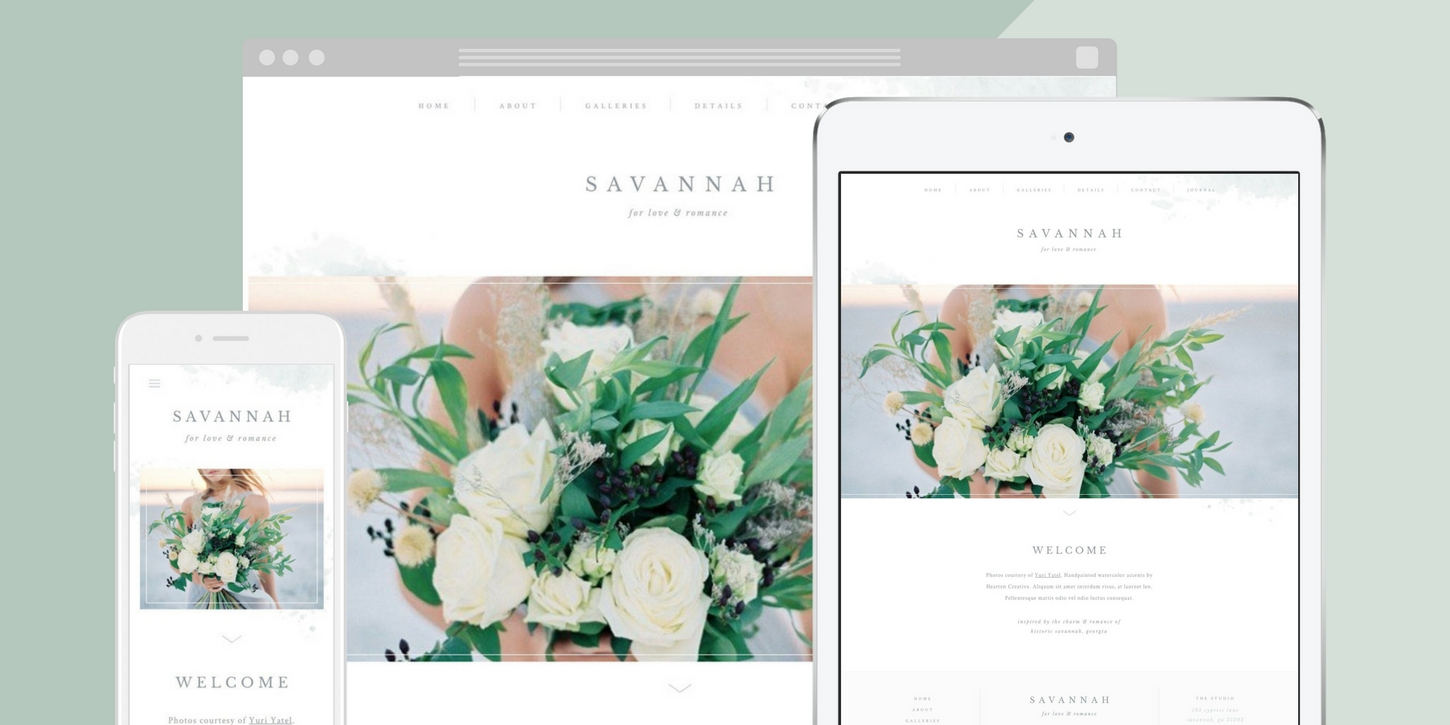 Website design blog header savannah