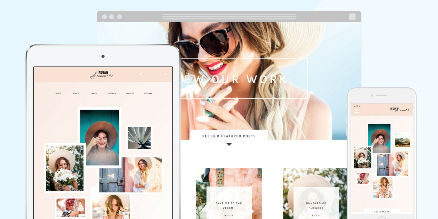 Website design blog header indiansummer