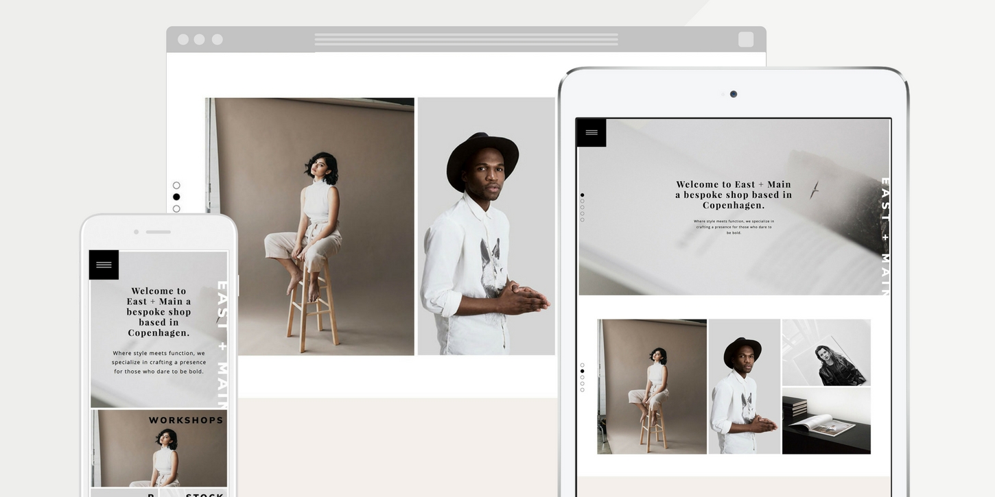 Website design blog header eastmain