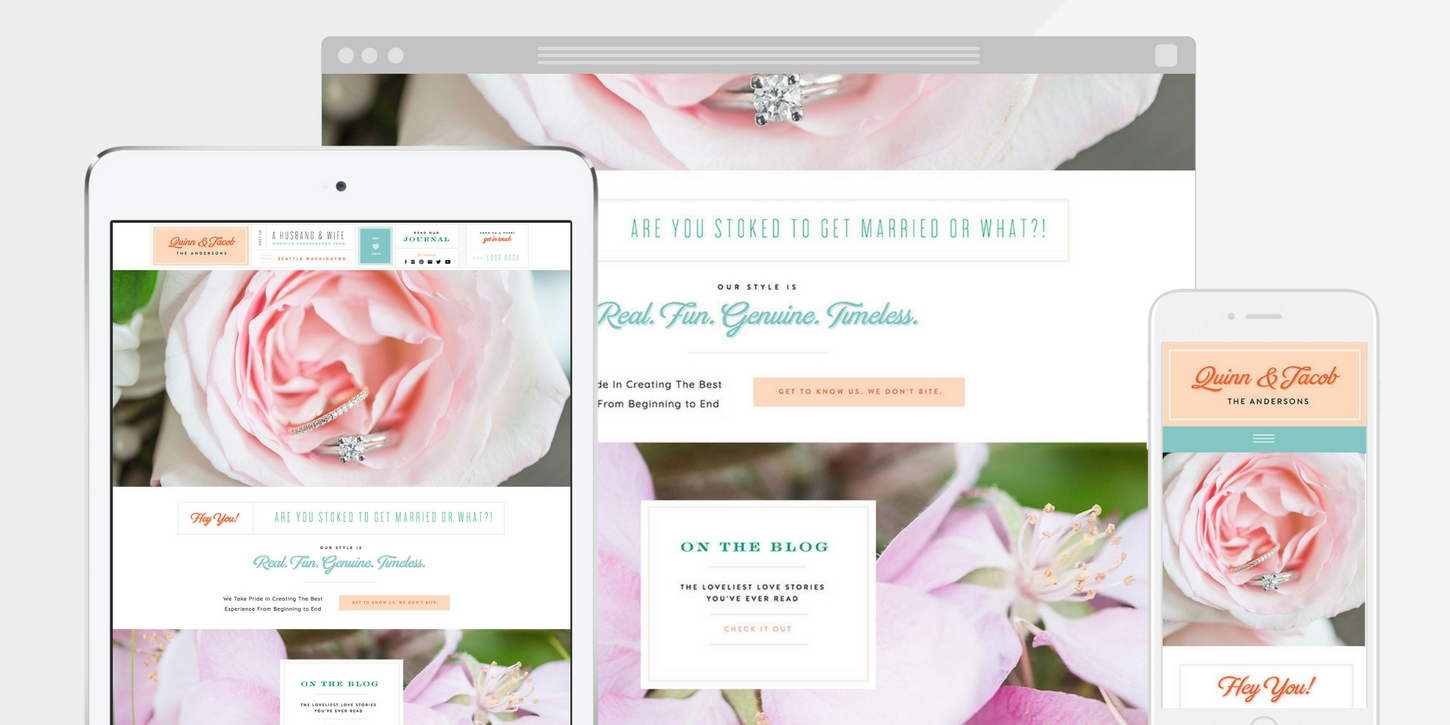 Website design blog header quinn