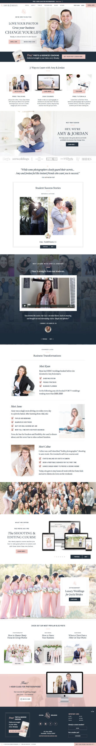 professional wedding photographer website