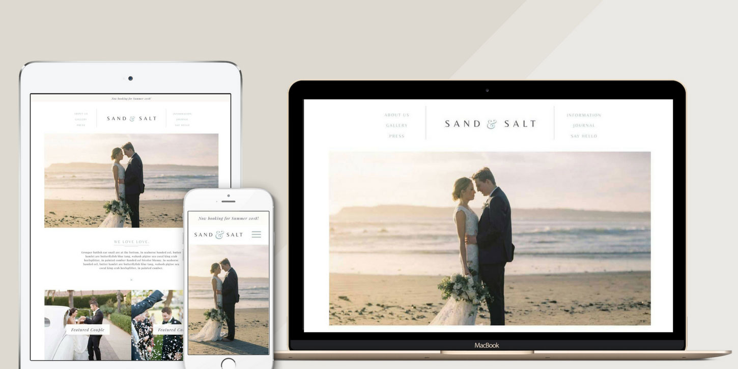 Website design blog header sandandsalt