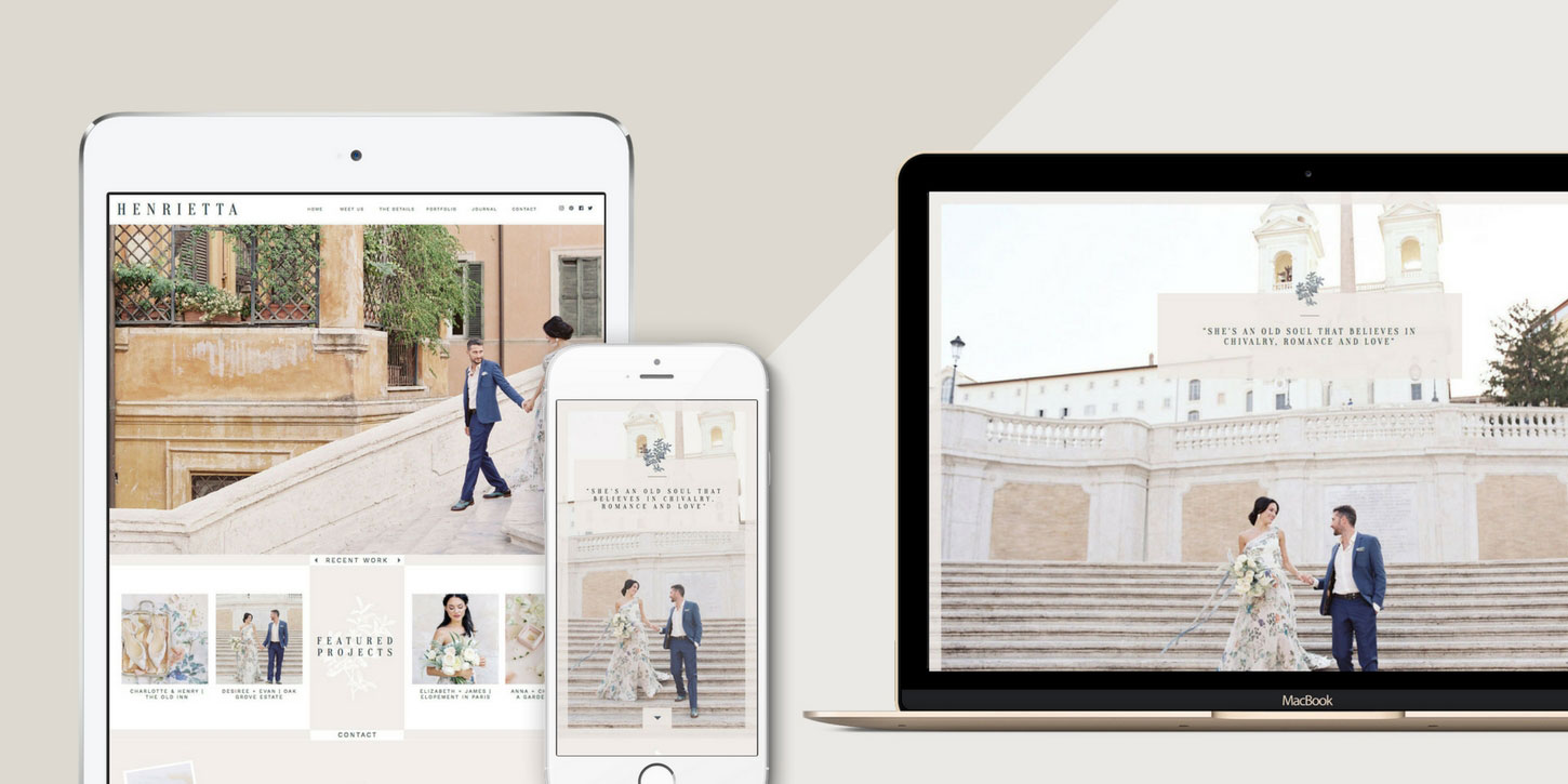 Website design blog header henrietta