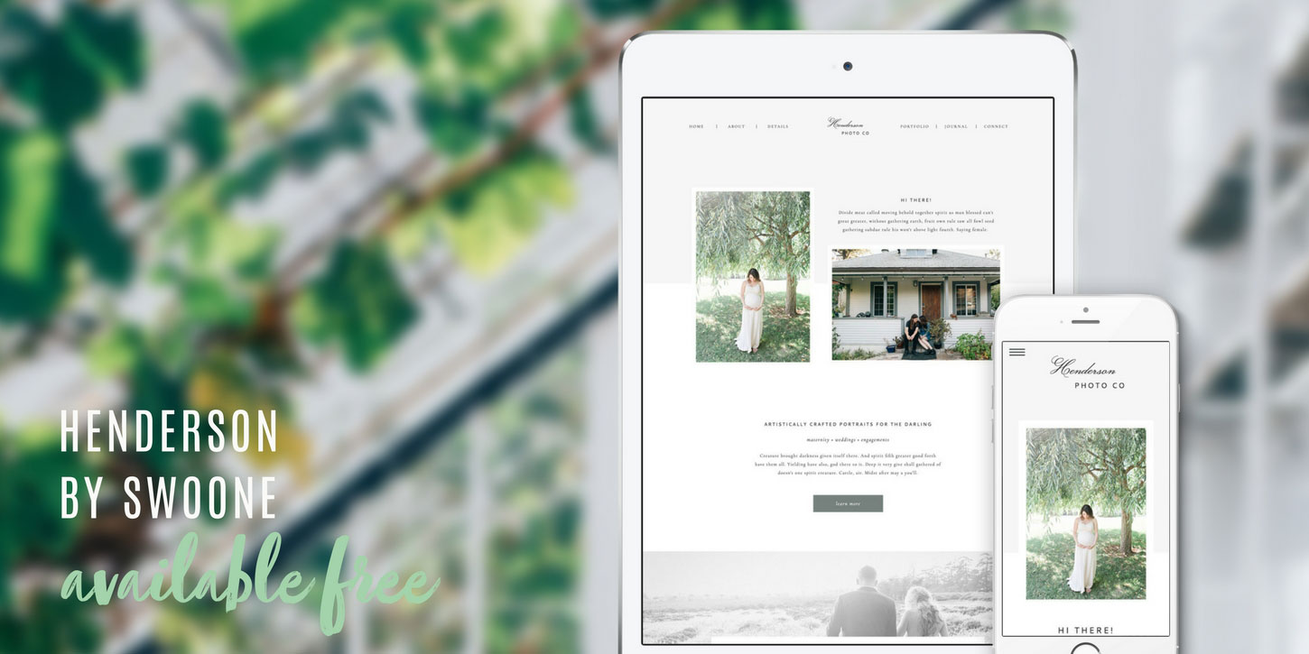 Website design blog header henderson