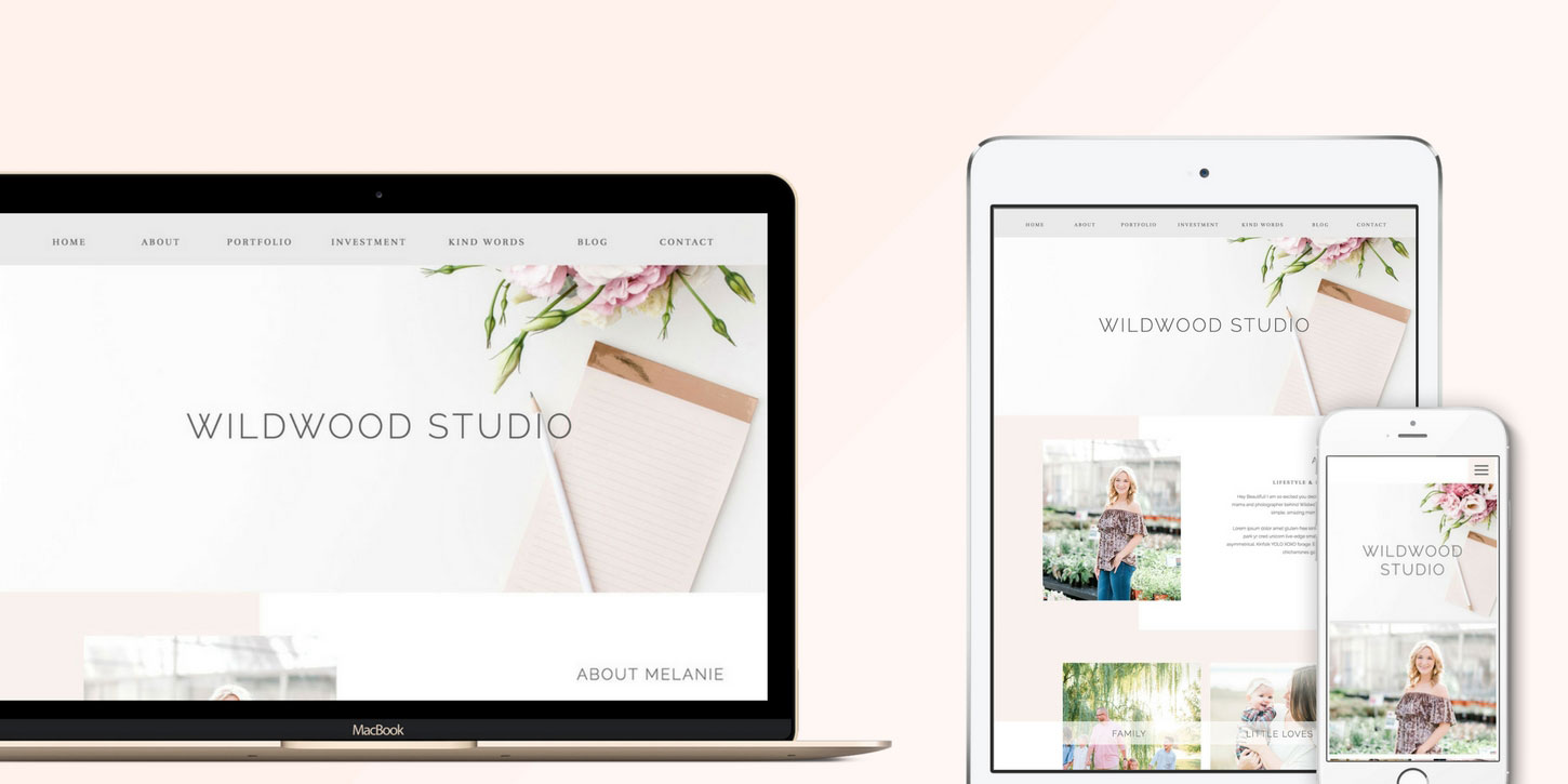Website design blog header wildwood