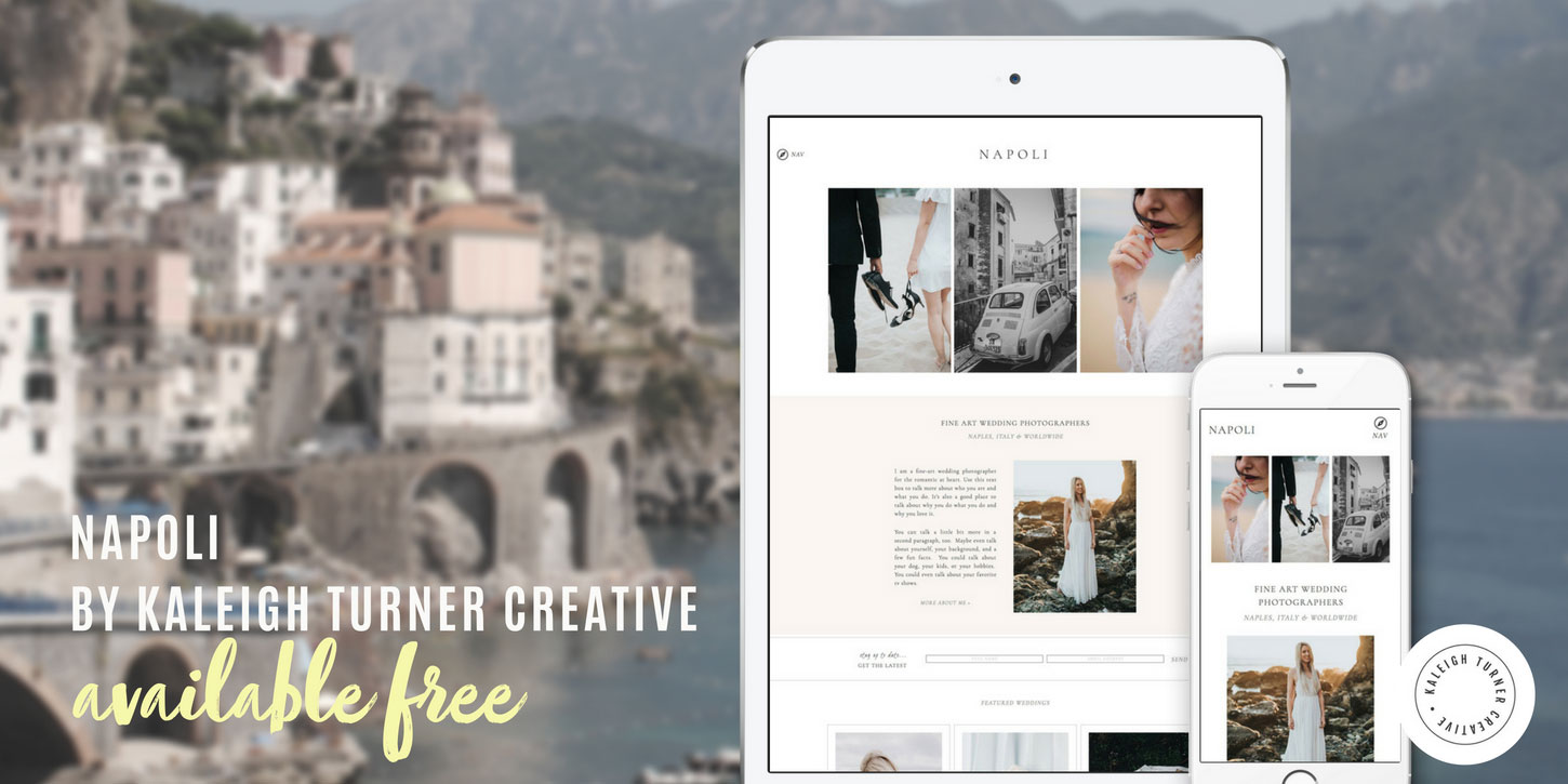 Free website design napoli banner