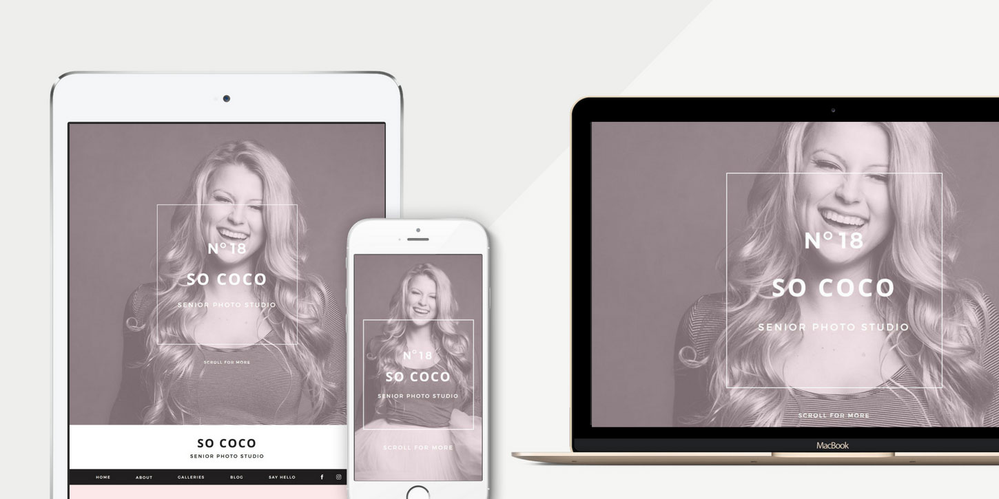 Website design blog header sococo
