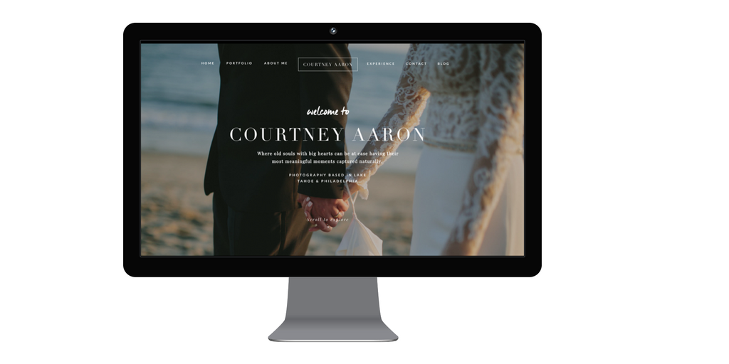 Wedding Photographer Website Home Page