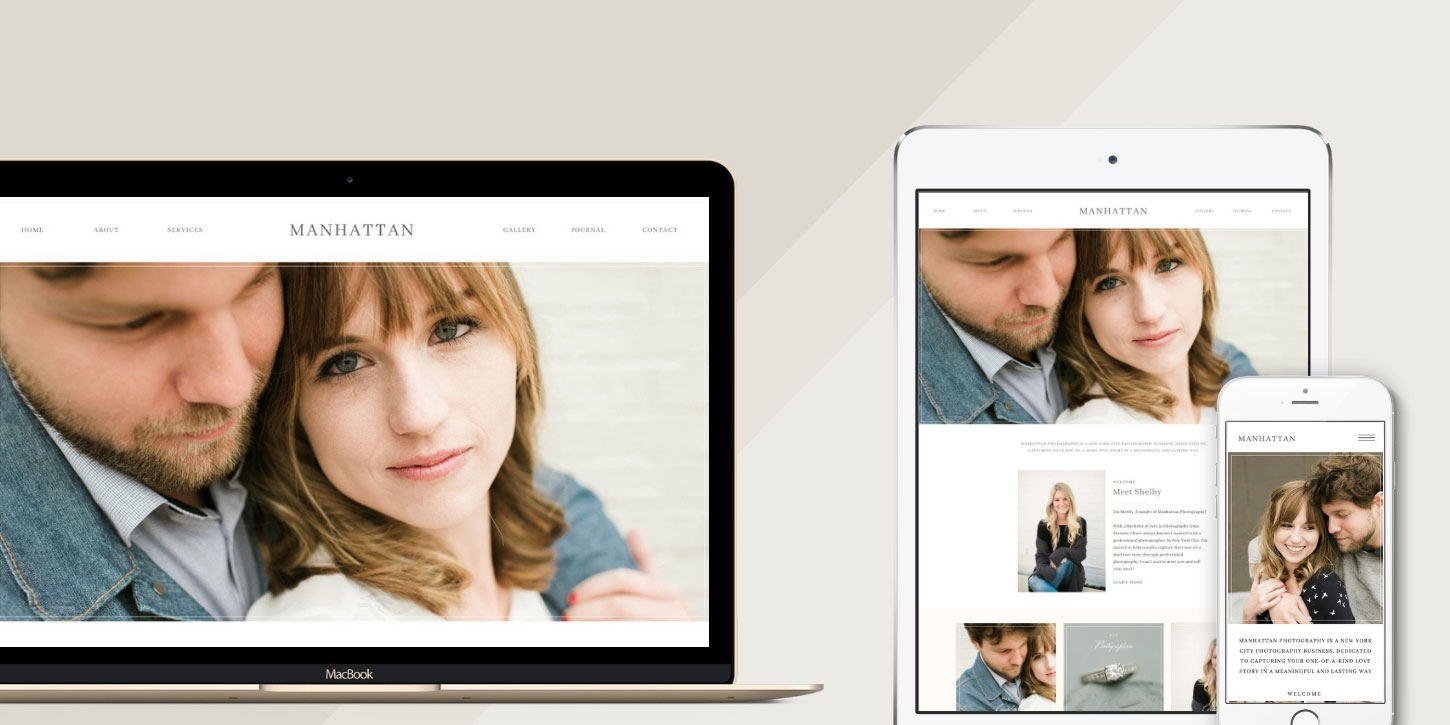 Website design blog header manhattan