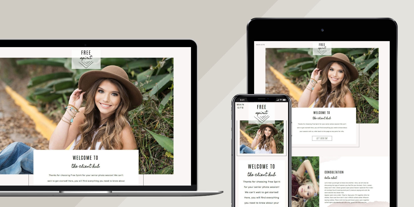 Website design blog header freespirithub