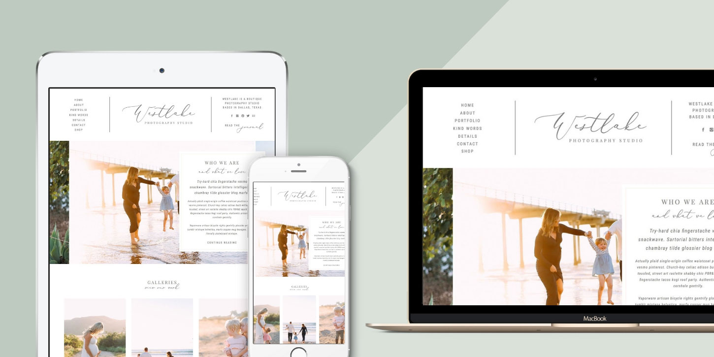 Website design blog header westlake