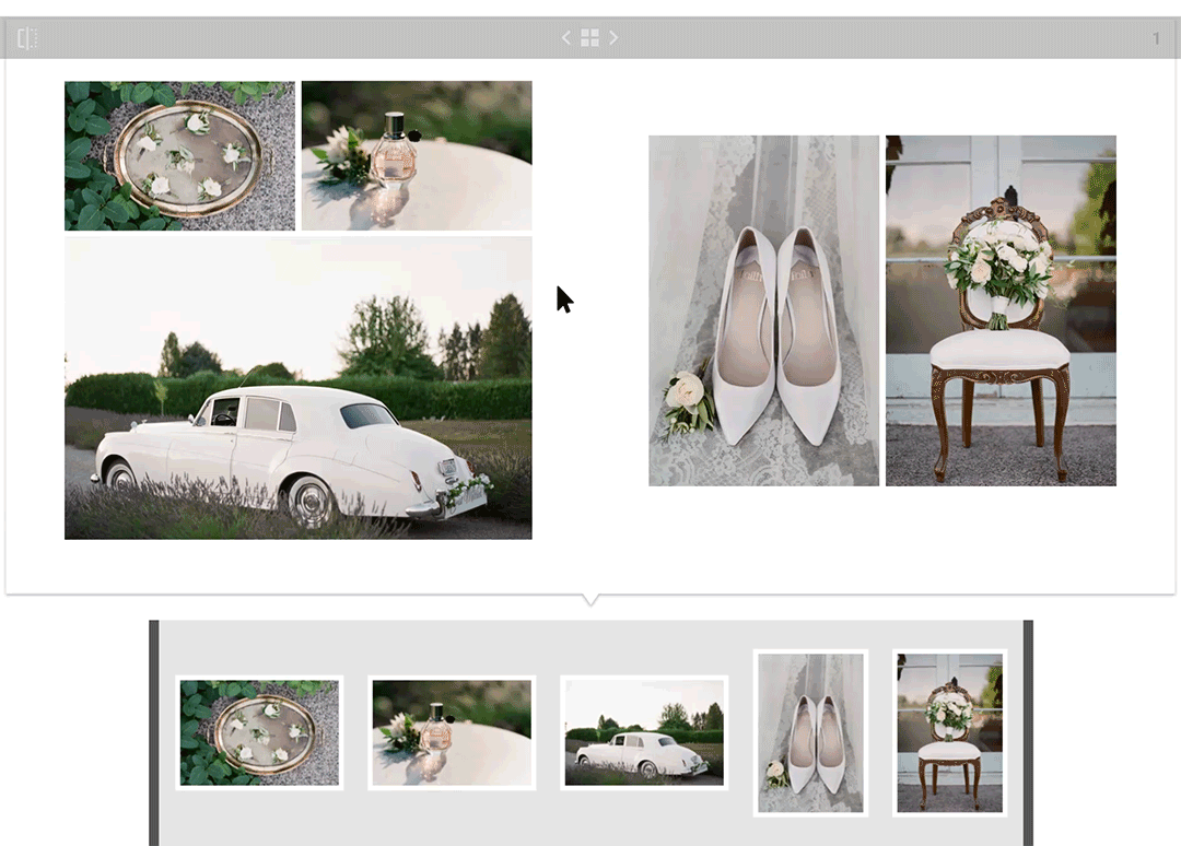 creating a wedding album gif