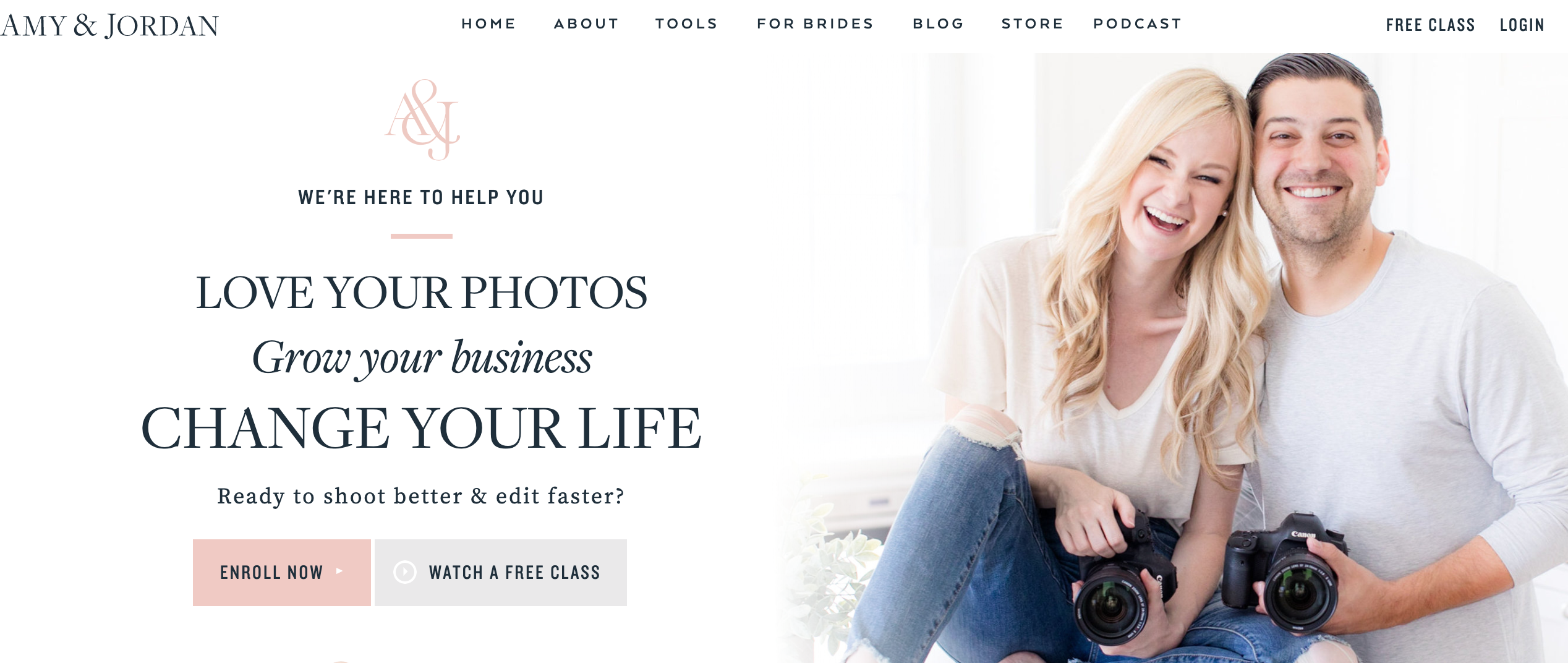 photography and creative entrepreneur website