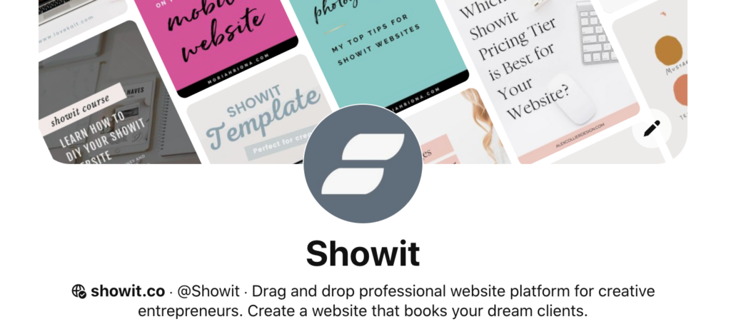 Verify your website for your Pinterest Business profile! If you have the world-icon with the check-mark, you've done it correctly!