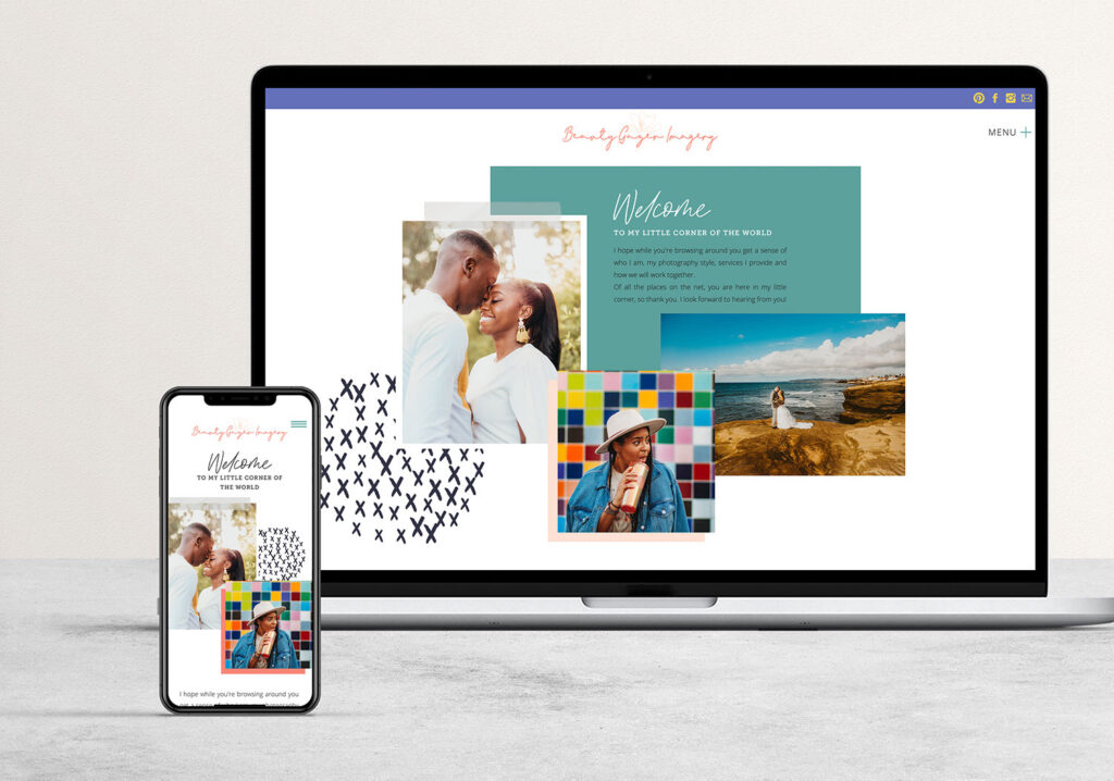 Website designer Karie Denny of Ace and Whim, on the Showit platform