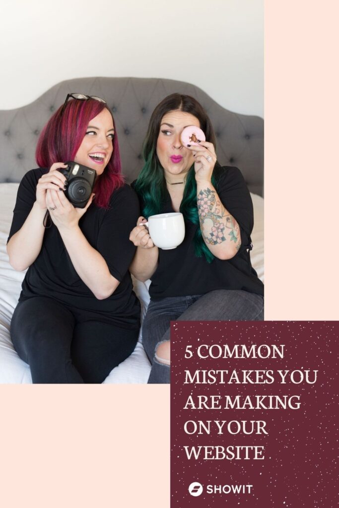 How to fix these 5 common mistakes that people make on their websites