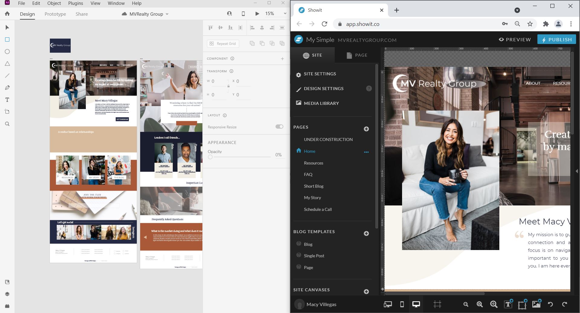 Sidebyside workflow example.mvrealtygroup