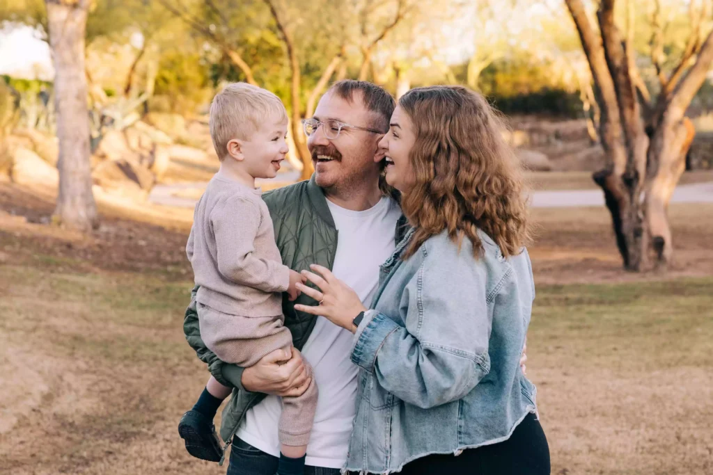 A family of 3 to show how to set goals and crush them as a family