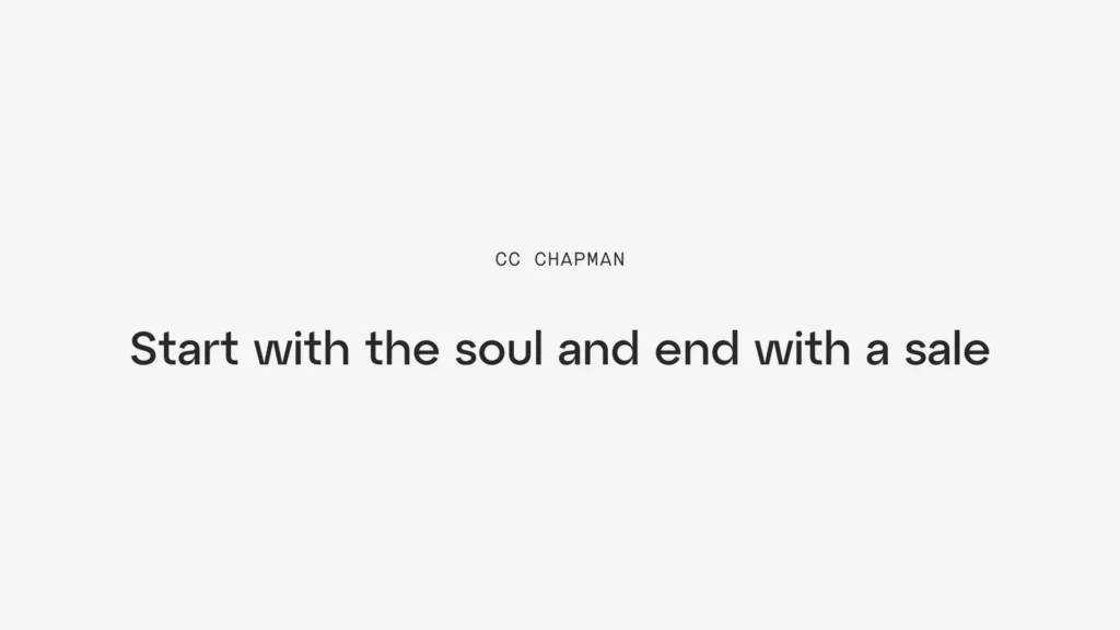 Start with the soul and end with the sale for good conversion rate optimization strategy